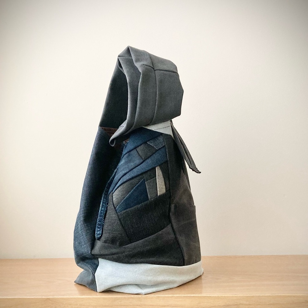 joodito origami cocoon crossbody sling tote bag japanese boro patchwork hobo eco